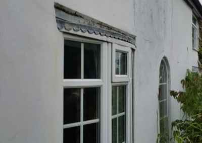 Front window before treatment