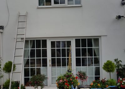 Rear of house after cleaning