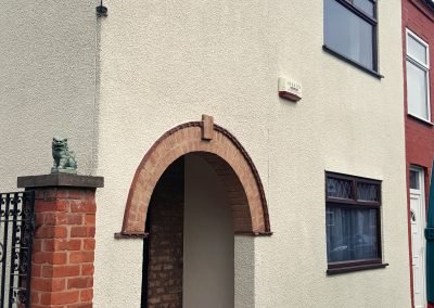 Font and side after application of secoFLEX
